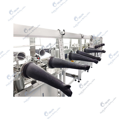 Gelon الفولاذ المقاوم للصدأ محطة عمل واحدة معدات إنتاج بطارية صندوق القفازات 1PPM